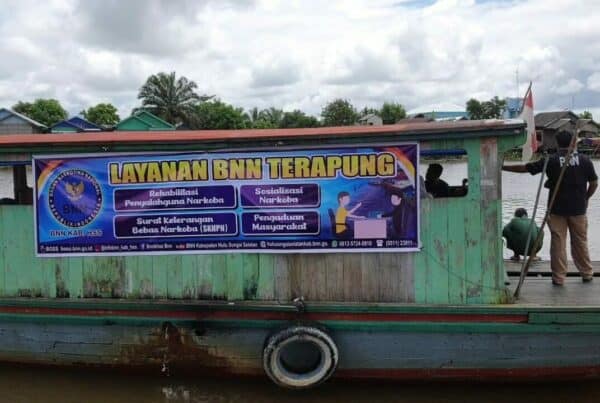 Launching Layanan Terapung di Kecamatan Daha Barat