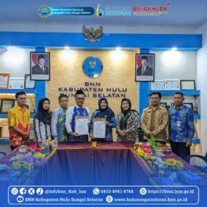 MTSN 6 Hulu Sungai Selatan Sepakat Laksanakan P4GN Bersama BNN