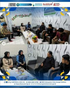 BNN Kabupaten Hulu Sungai Selatan menerima kunjungan dari Rutan Kelas IIB Rantau