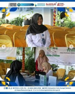 BNNK Hulu Sungai Selatan menyerahkan Sedekah Ramadhan ke Baznaz HSS