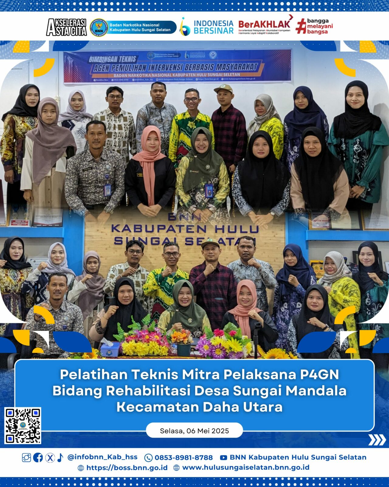 Kepala BNNK Hulu Sungai Selatan menghadiri Upacara Peringatan Hari Pendidikan Nasional (Hardiknas) Tahun 2025 Kepala BNNK Hulu Sungai Selatan menghadiri Upacara Peringatan Hari Pendidikan Nasional (Hardiknas) Tahun 2025