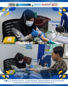 Pemeriksaan Kesehatan Pegawai ASN, Polri, dan PPPK BNNK Hulu Sungai Selatan