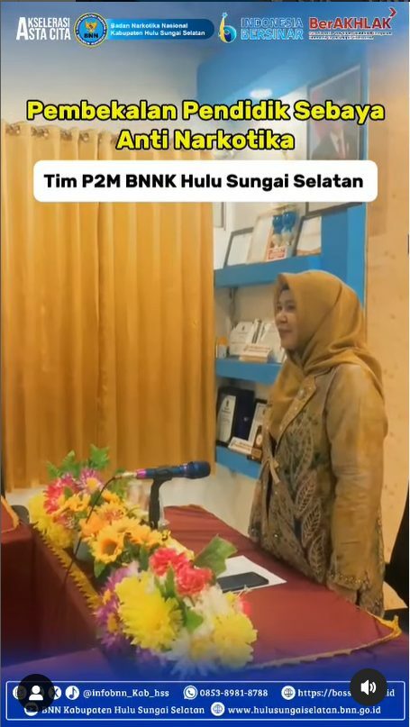 Pembekalan Pendidik Sebaya Anti Narkotika BNNK Hulu Sungai Selatan Pembekalan Pendidik Sebaya Anti Narkotika BNNK Hulu Sungai Selatan