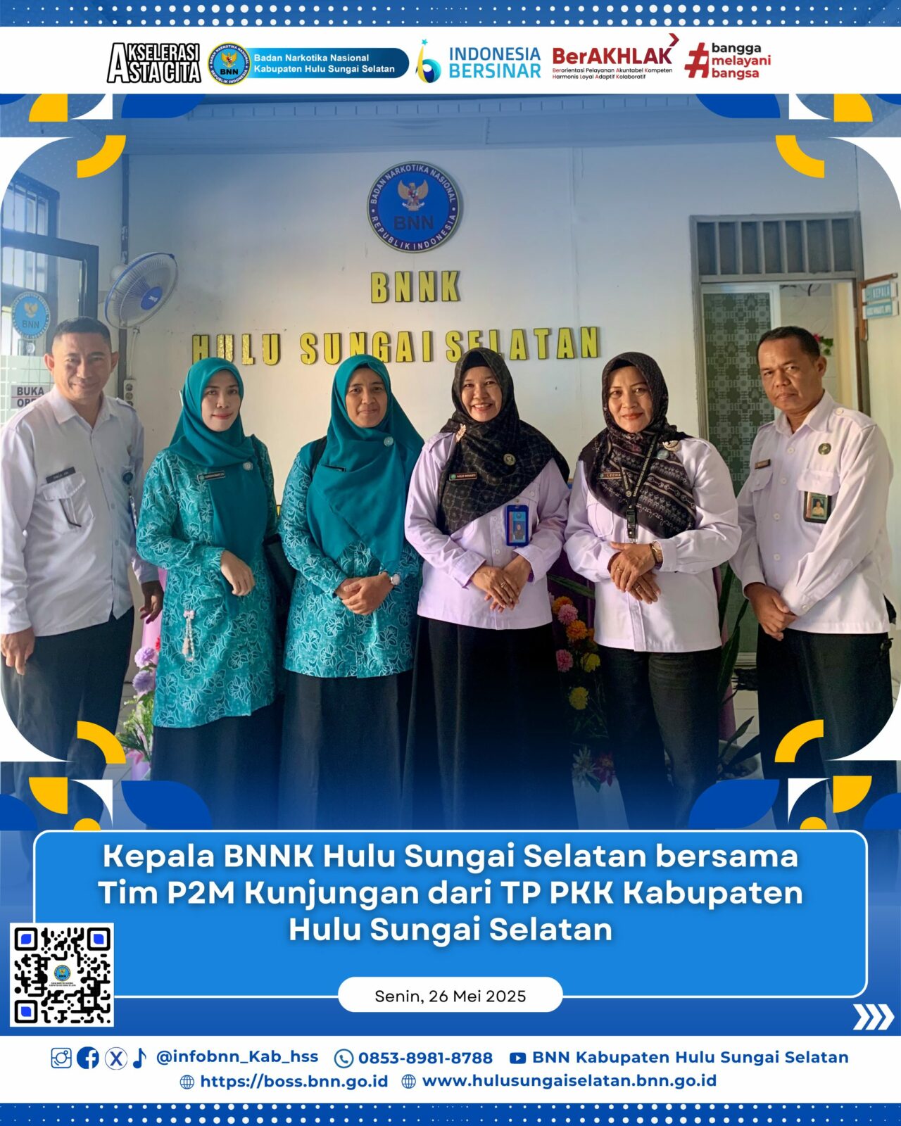 BNNK Hulu Sungai Selatan Menerima Kunjungan dari TP PKK Kab HSS BNNK Hulu Sungai Selatan Menerima Kunjungan dari TP PKK Kab HSS