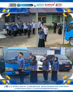 Upacara Peringatan Hari Lahir Pancasila Tahun 2025 di Lingkungan BNNK Hulu Sungai Selatan