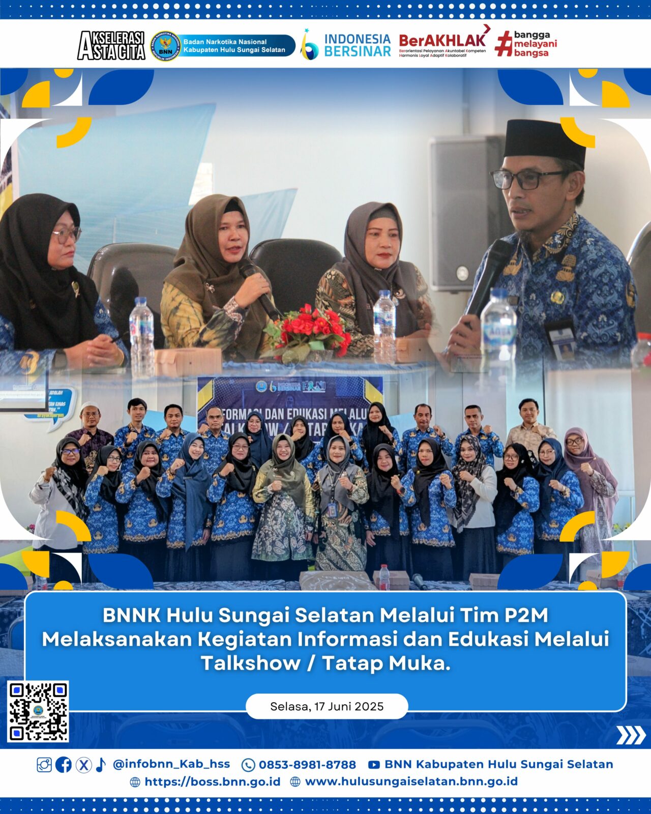 Tim P2M Melaksanakan Kegiatan Informasi dan Edukasi Melalui Talkshow/Tatap Muka Tim P2M Melaksanakan Kegiatan Informasi dan Edukasi Melalui Talkshow/Tatap Muka