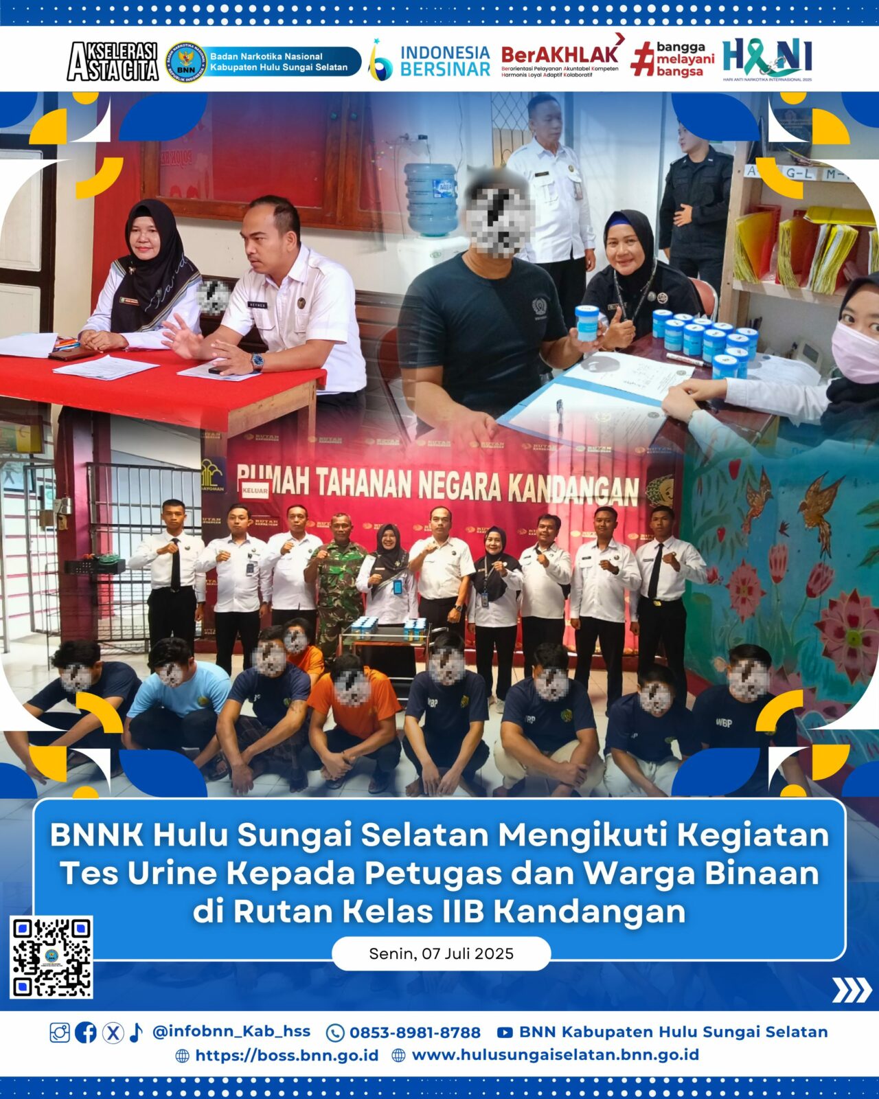 Cegah Narkoba, BNNK HSS Mengikuti Undangan Tes Urine Warga Binaan dan Petugas Rutan Rantau Cegah Narkoba, BNNK HSS Mengikuti Undangan Tes Urine Warga Binaan dan Petugas Rutan