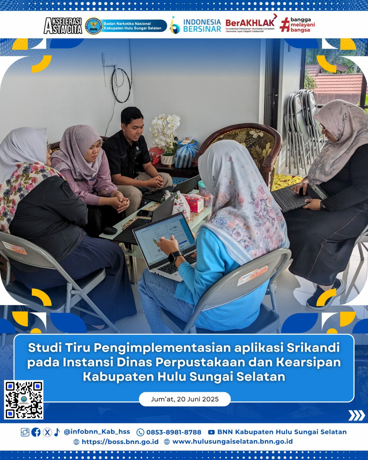 BNNK Hulu Sungai Selatan Melaksanakan Koordinasi ke RSUD Brigjend H. Hasan Basry Kandangan, Terkait PKS. BNNK Hulu Sungai Selatan Melaksanakan Koordinasi ke RSUD Brigjend H. Hasan Basry Kandangan, Terkait PKS.